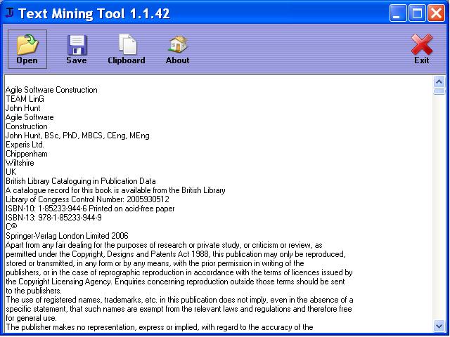 Text Mining Tool 1.1.42