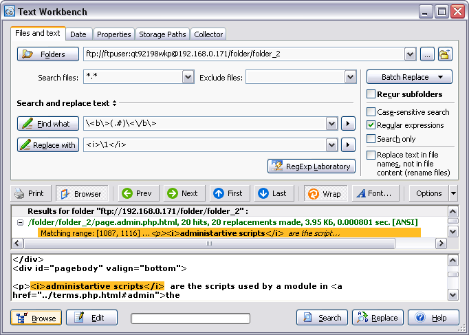 Text Workbench 5.1.0.110