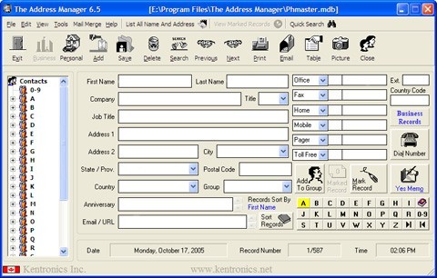 The Address Manager 6.5