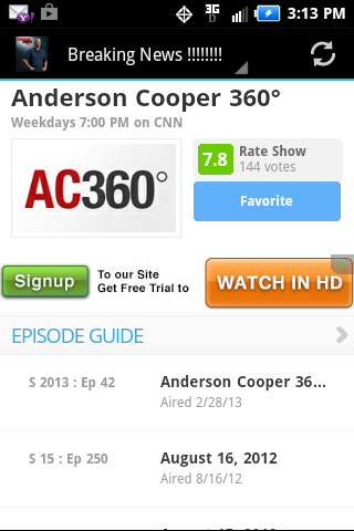 The Anderson Cooper 360 App 1.0