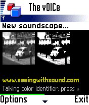 The vOICe MIDlet for Mobile Camera Phone 1.25.0