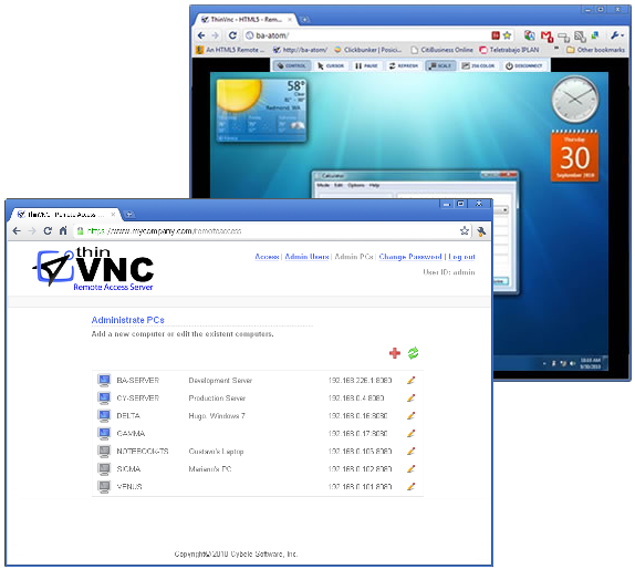 ThinVNC Remote Access Server 1.0.0.21