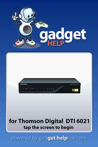 Thomson DTI 6021 - Gadget Help 1.0