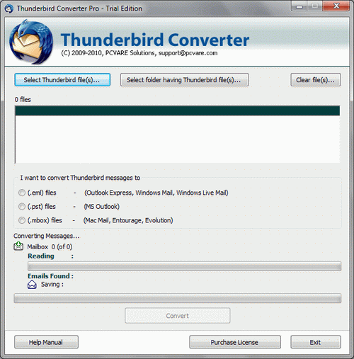 Thunderbird to EML Converter 4.0