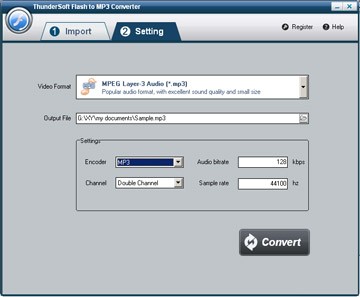 ThunderSoft Flash to MP3 Converter 2.1.0