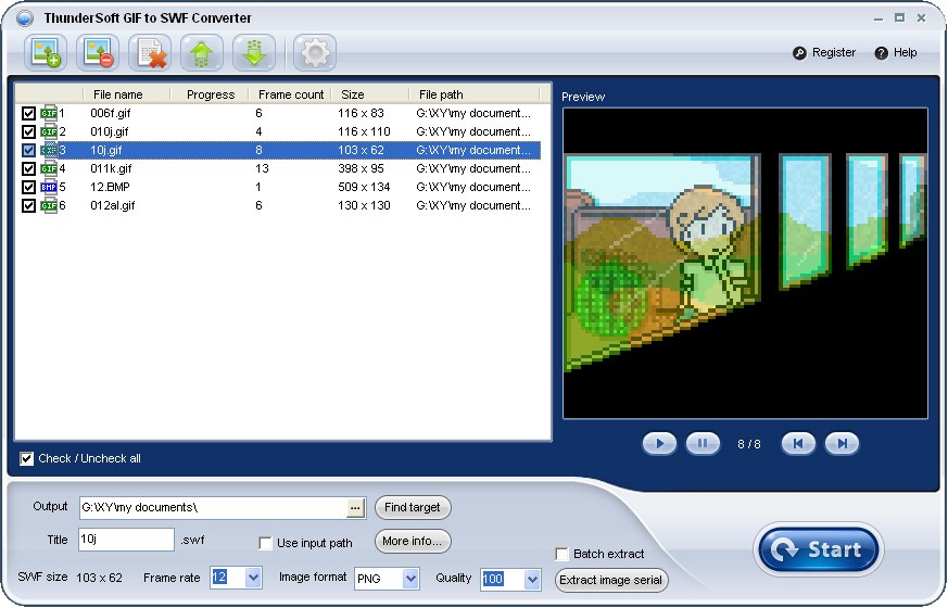 ThunderSoft GIF to SWF Converter 1.5.6