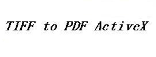 TIFF To PDF ActiveX 2.0.2014.401