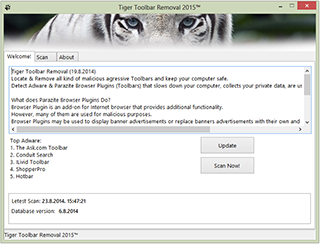 Tiger Toolbar Removal 2015 1.0