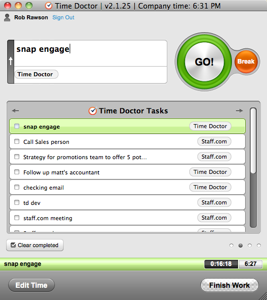 Time Doctor for Mac OS X 2.2.16