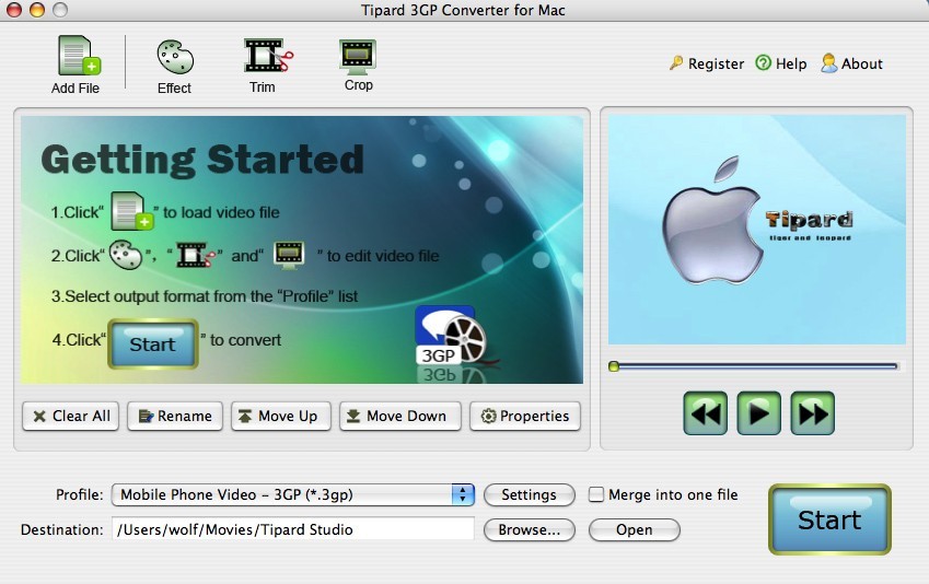 Tipard 3GP Converter for Mac 3.6.08