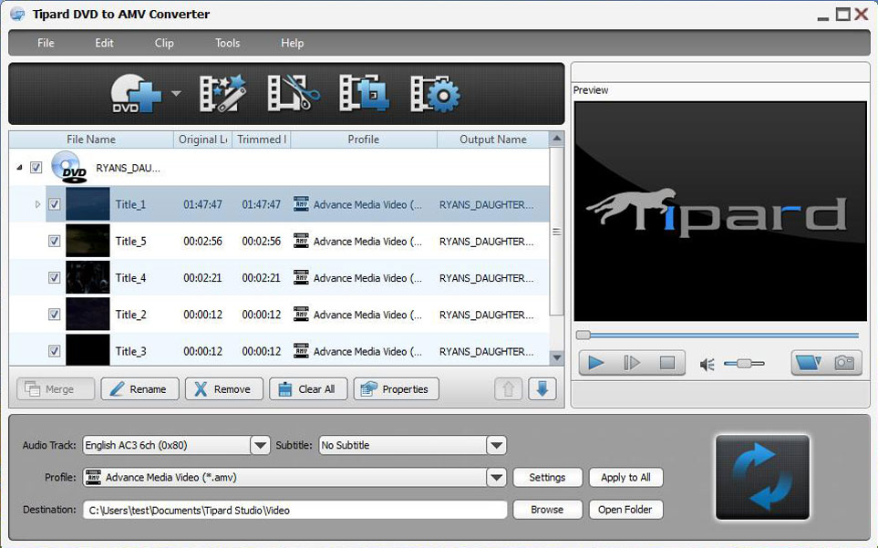 Tipard DVD to AMV Converter 6.1.16