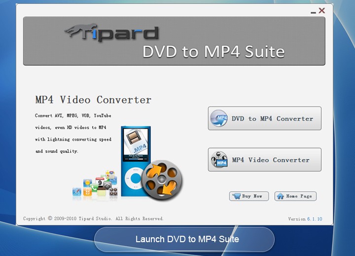 Tipard DVD to MP4 Suite 6.1.76