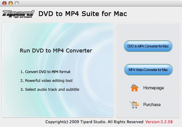 Tipard DVD to MP4 Suite for Mac 3.6.10