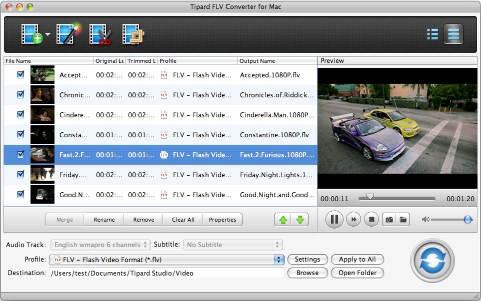Tipard FLV Converter for Mac 3.6.22