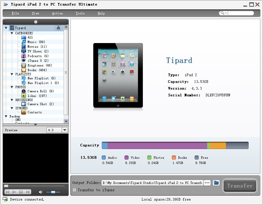 Tipard iPad 2 to PC Transfer Ultimate 5.2.08