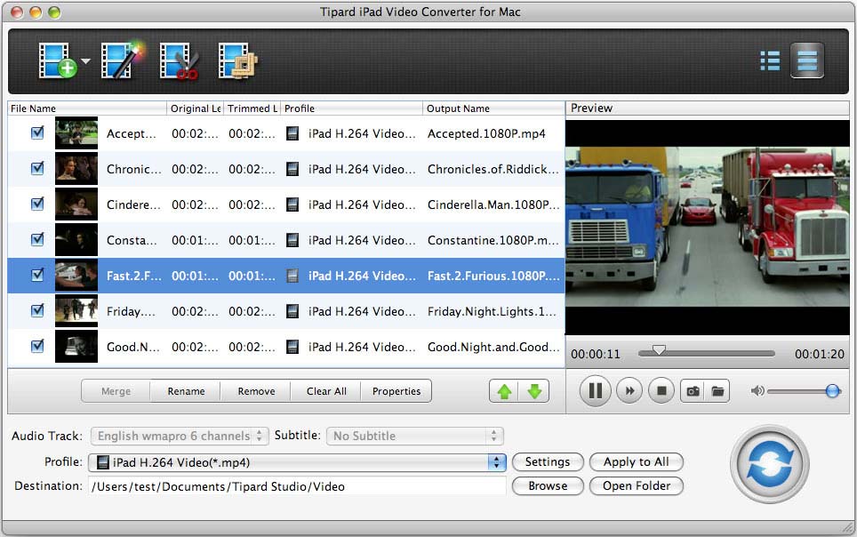 Tipard iPad Video Converter for Mac 5.0.6