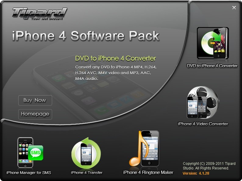 Tipard iPhone 4 Software Pack 6.1.28