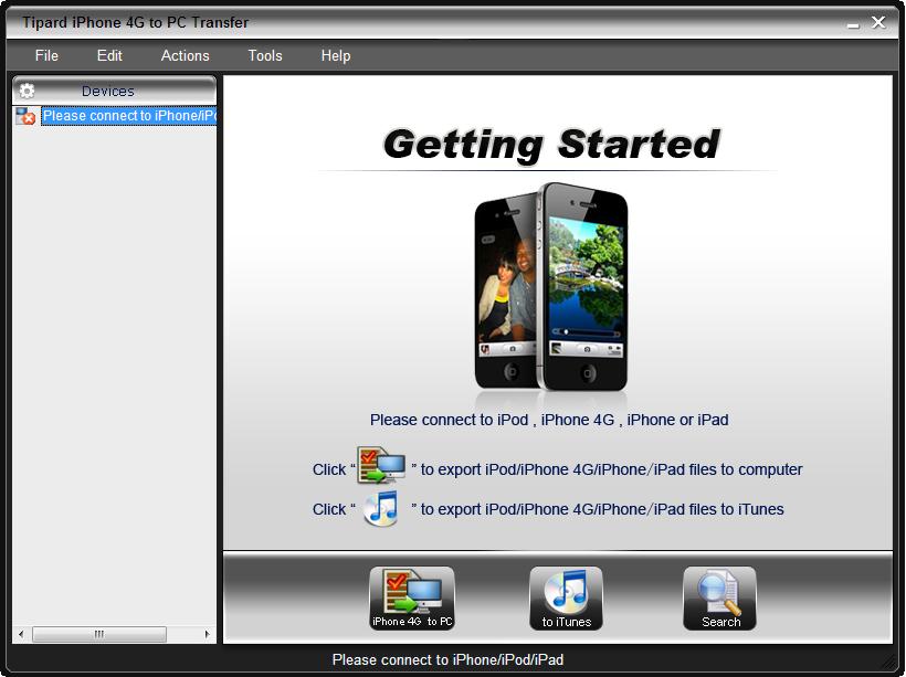 Tipard iPhone 4G to PC Transfer 4.0.06