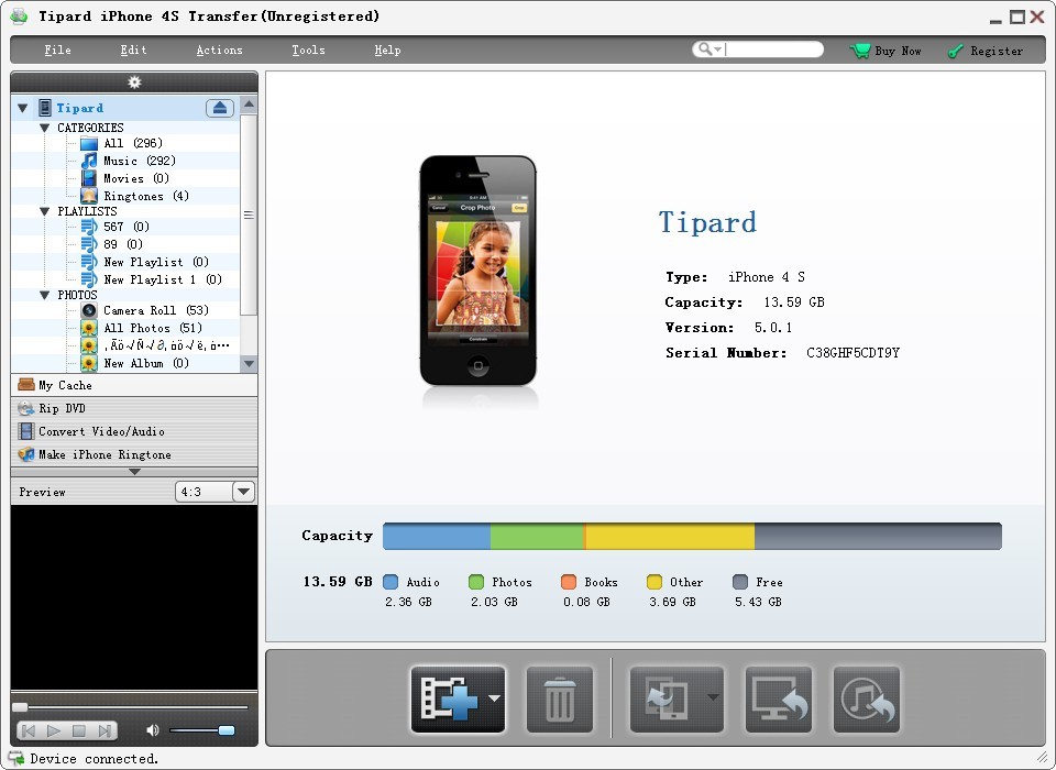 Tipard iPhone 4S Transfer 5.1.30