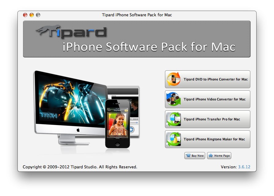 Tipard iPhone Software Pack for Mac 3.6.30