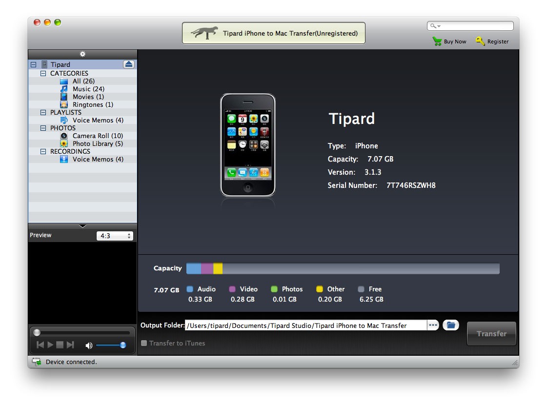 Tipard iPhone to Mac Transfer 7.0.12