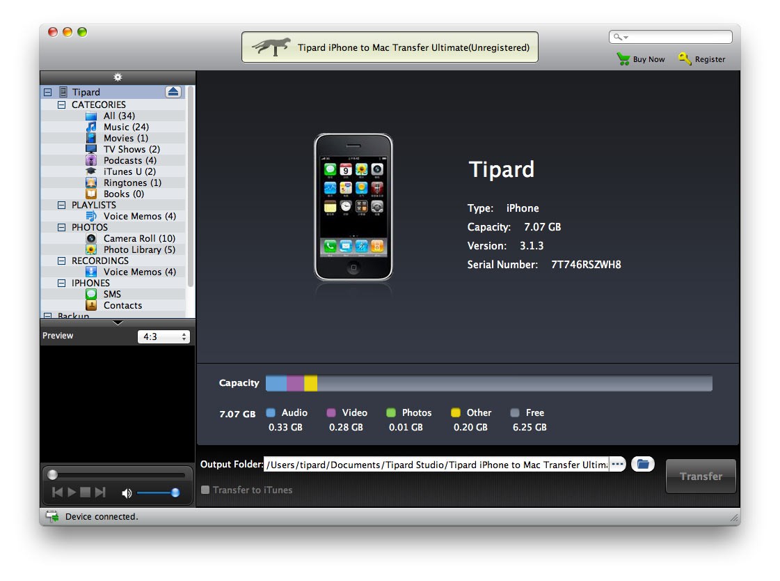 Tipard iPhone to Mac Transfer Ultimate 7.0.30
