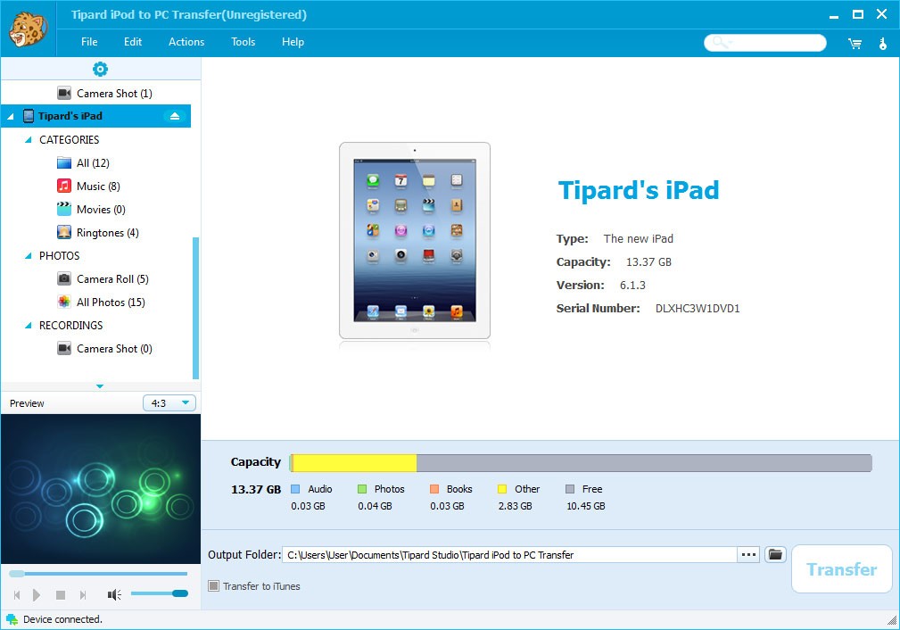 Tipard iPod to PC Transfer 7.0.18