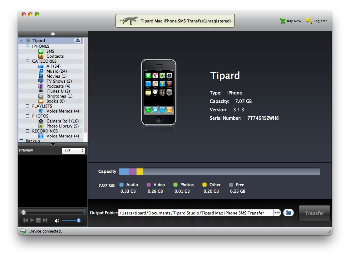 Tipard Mac iPhone SMS Transfer 7.0.20