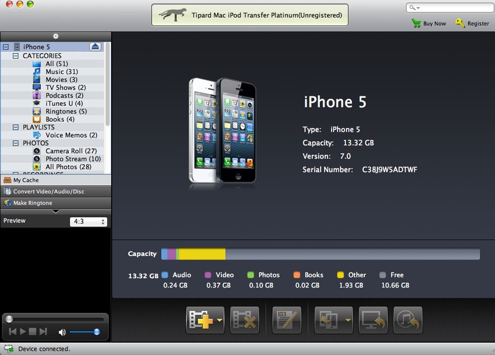 Tipard Mac iPod Transfer Platinum 7.0.28