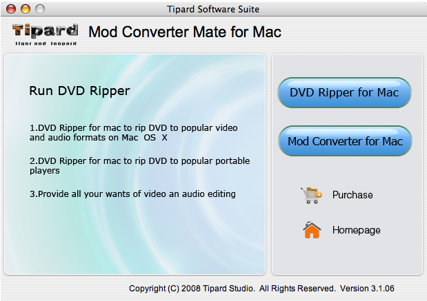 Tipard Mod Converter Mate for Mac 3.1.28