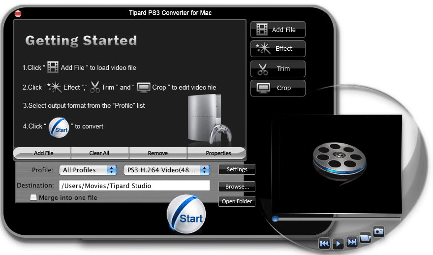 Tipard PS3 Converter for Mac 3.2.06