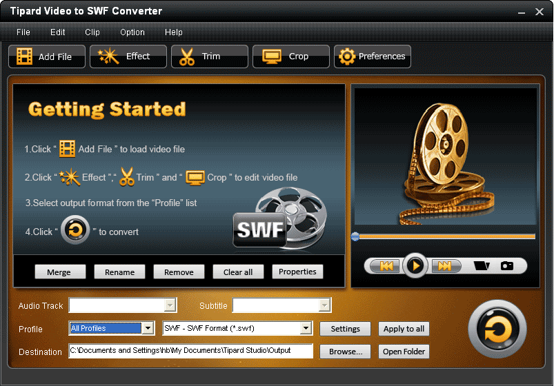 Tipard Video to SWF Converter 6.1.16