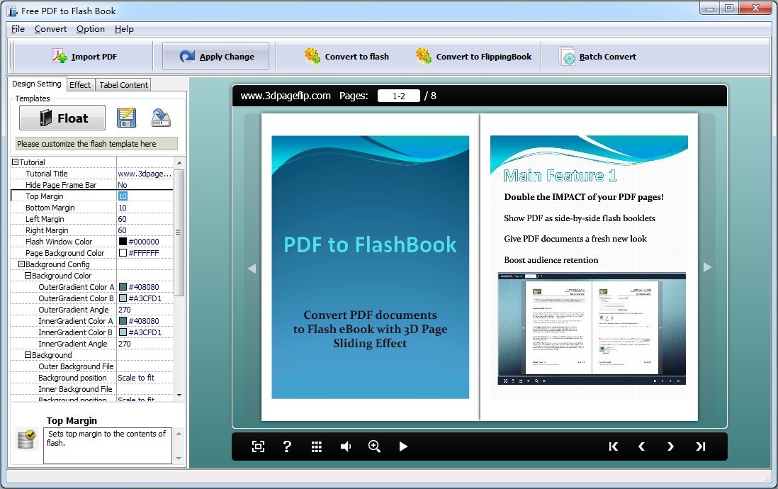 TKSOFT Free PDF to Flash Book Converter 1.0
