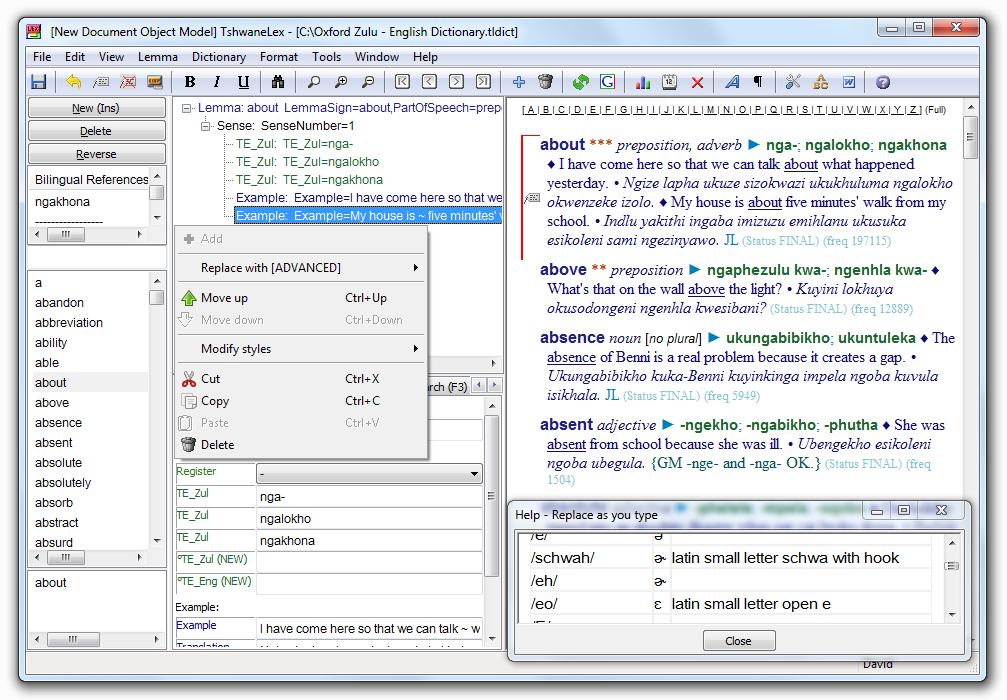 TLex Dictionary Production Software 7.1.0.747