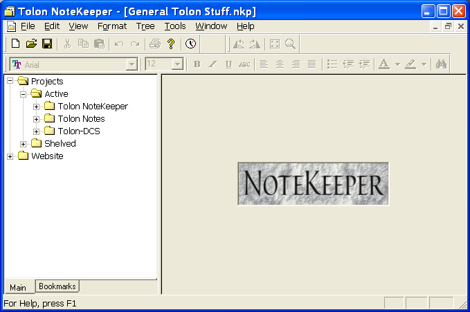 Tolon NoteKeeper 0.10 Build 2013