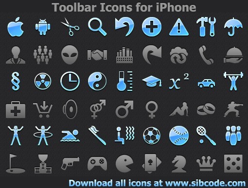 Toolbar Icons for iPhone 2011.1
