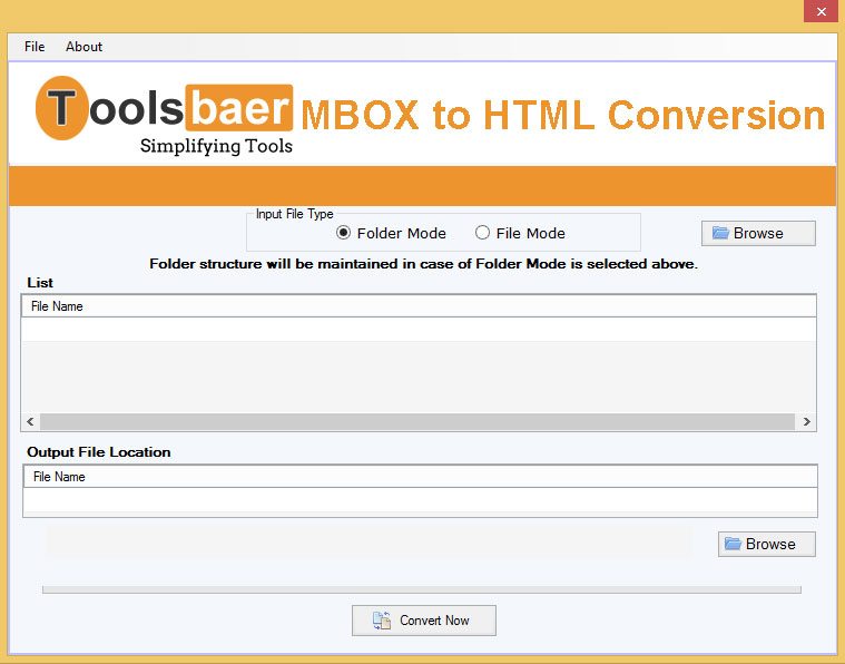 ToolsBaer MBOX to HTML Conversion 1.0