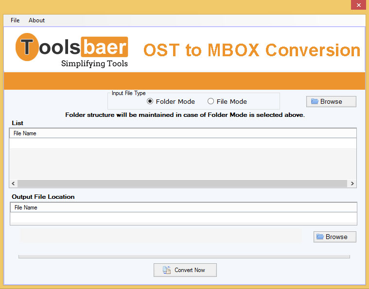 ToolsBaer OST to MBOX Conversion 1.0