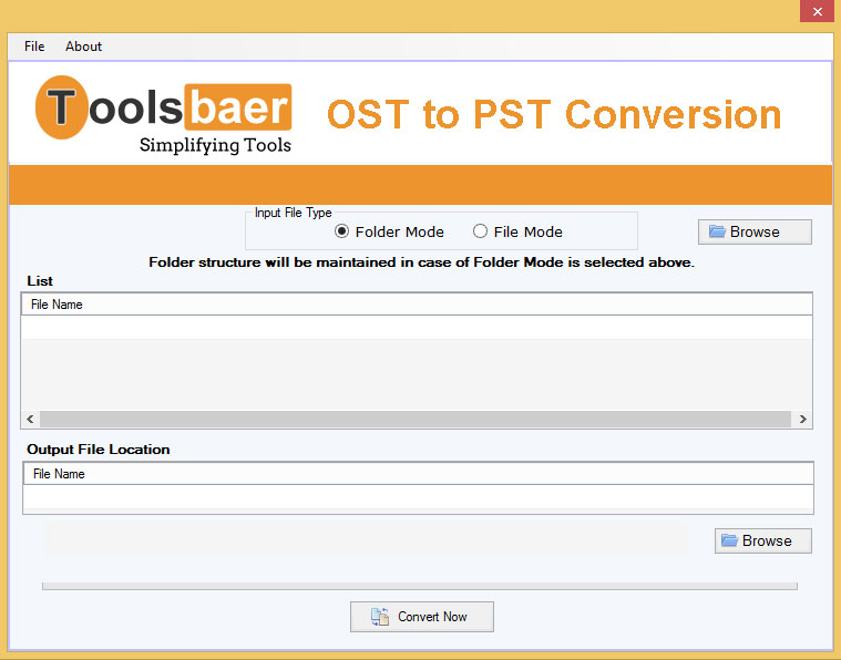 ToolsBaer OST to PST Conversion 1.0