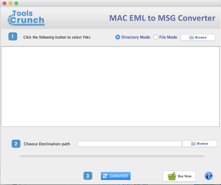 ToolsCrunch Mac EML to MSG Converter 1.0