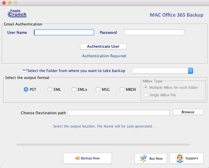 ToolsCrunch Mac Office 365 Backup 1.0