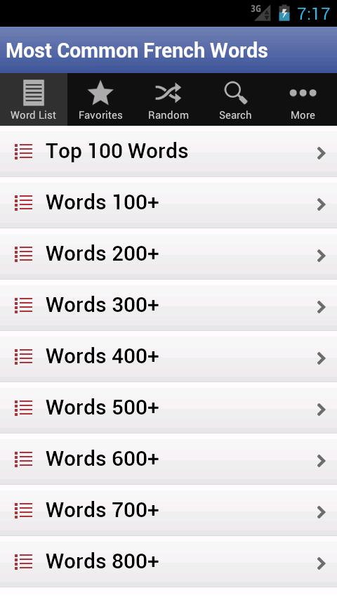 Top 1000 French Words 1.0