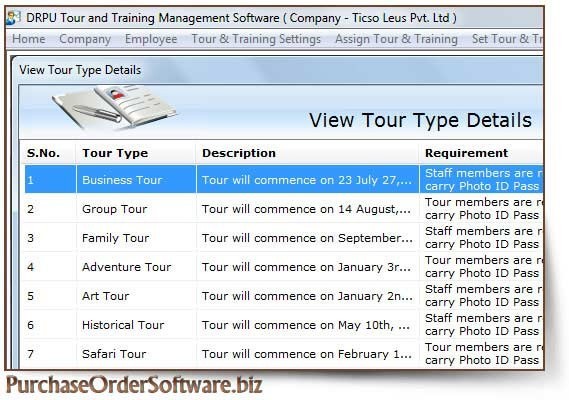 Tour and Training Software 4.0.1.5