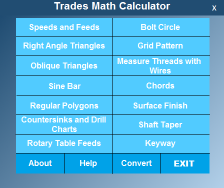 Trades Math Calculator 2.0.1a