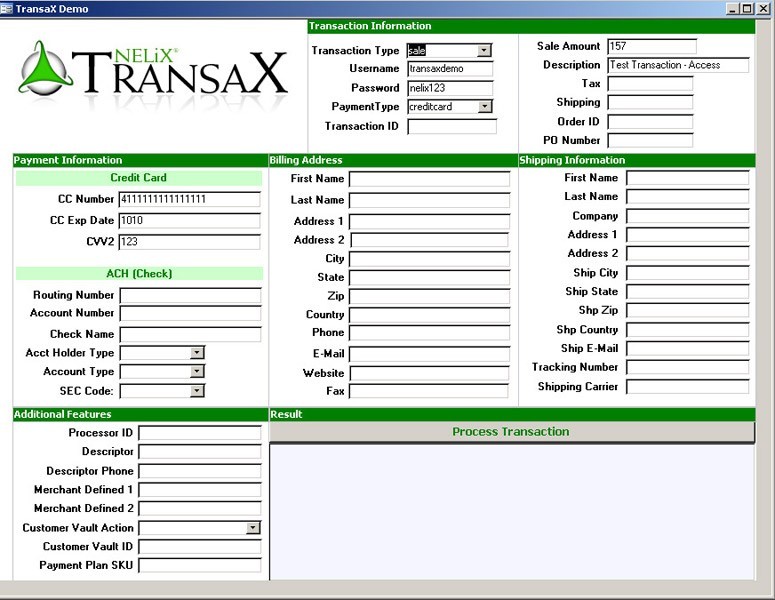 TransaX FleXPort Code Library 6.3