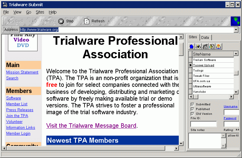 Trialware Submit 3.200
