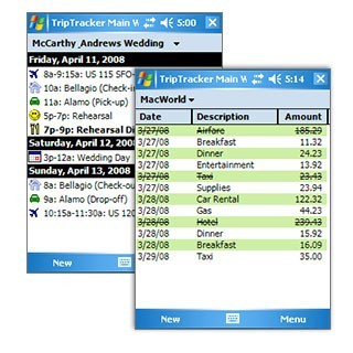 TripTracker for Windows Mobile Pocket PC 4.0