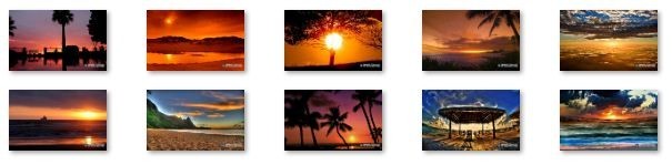 Tropical Sunset Ubuntu Theme 1