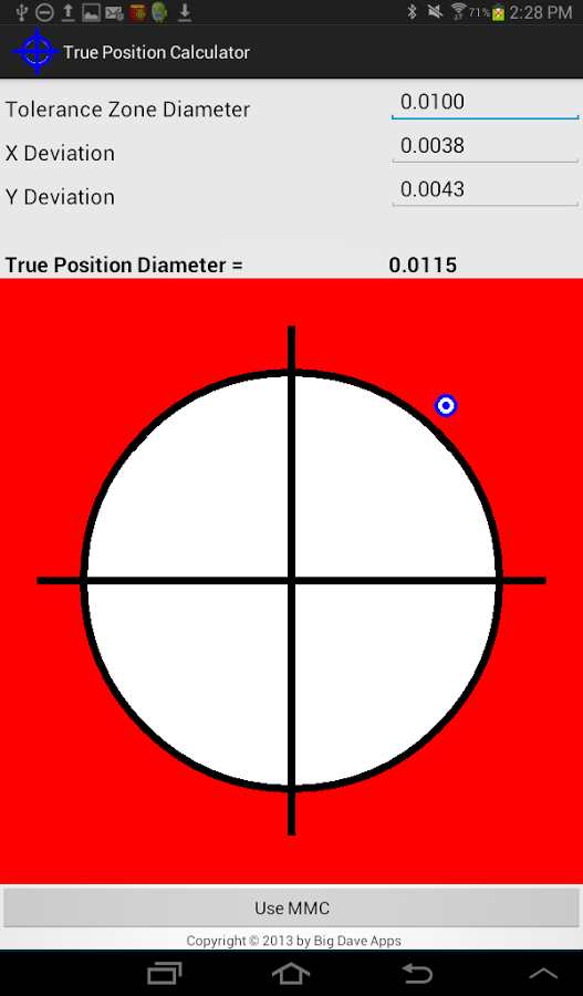 True Position Calculator 1.2