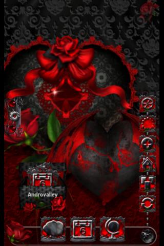 TSF Shell Red Black Goth Heart 1.0